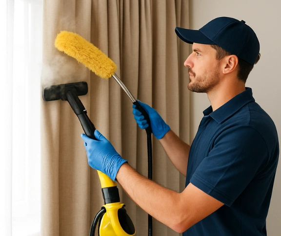 Trusted curtain steam cleaning technician Matty Curtain Cleaning ravenhall-vic QLD