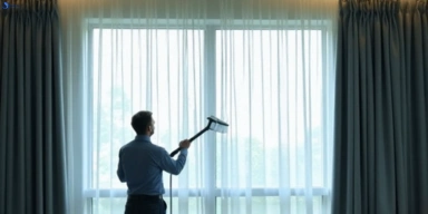 Commercial curtain steam cleaning service ravenhall-vic hotels offices