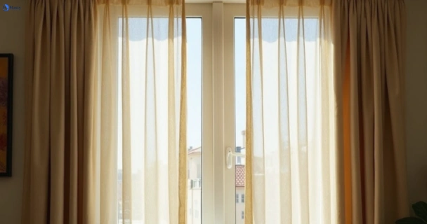 Dusty and dull curtains in ravenhall-vic before steam cleaning